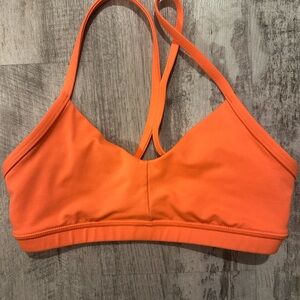 Fleo Reinette Light Neon Orange Sports Bra Size Small